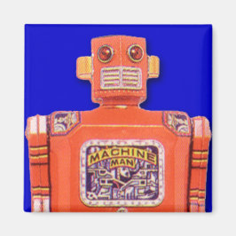 Machine Man Toy Robot Square Magnet