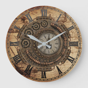 Machines à horloge industrielle Steampunk Carte Vi
