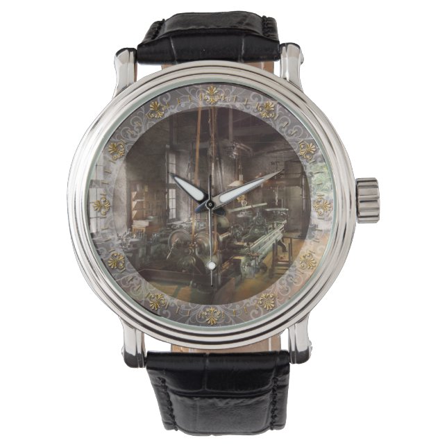 Machinist - Lathe - Eine lange Zeit Armbanduhr (Vorderseite)