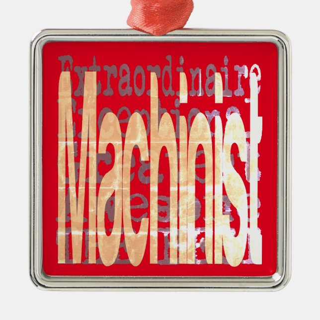 Machinistin Ornament Aus Metall (Vorne)