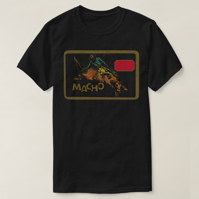 Macho Beer Retro Defunktionale Breweriana T-Shirt (Design vorne)