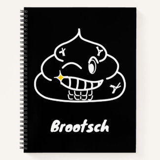 Macho Kackte - Brootsch the PooPoo Notizbuch