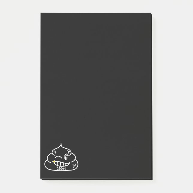 Macho Kackte - Brootsch the PooPoo Post-it Klebezettel (Vorderseite)