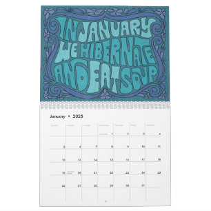 Mach's! Groovy Lettering Calendar Kalender