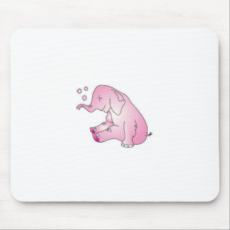 Mach's gut rosa Elefanten Mousepad