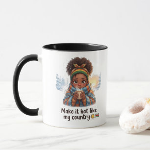 "Mach's heiß wie mein Land" - Süße Suriname-Tasse Tasse