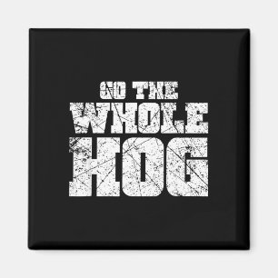 Mach's richtig mit Schwein-Shirts BBQ-Grill-Rauche Magnet