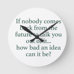 Mach's! Runde Wanduhr