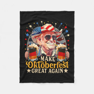 Mach's wieder groß Trump deutsches Bier Party Pros Fleecedecke