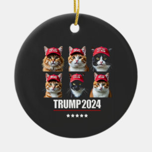 Macht die Katzen wieder sicher Maga Trump-Wahl Keramik Ornament