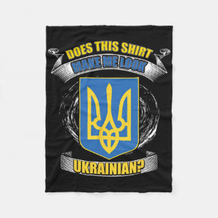 Macht dieses Shirt mich ukrainisch aussehend Ukrai Fleecedecke