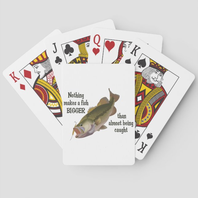 Macht einen Fisch größer Spielkarten (Rückseite)