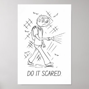 Macht es Angst - Courage Poster Art