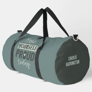 "Macht euch stolz" individuelle Name Duffle Bag