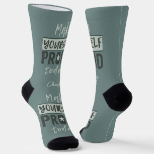 "Macht euch stolz" individuelle Name Socken