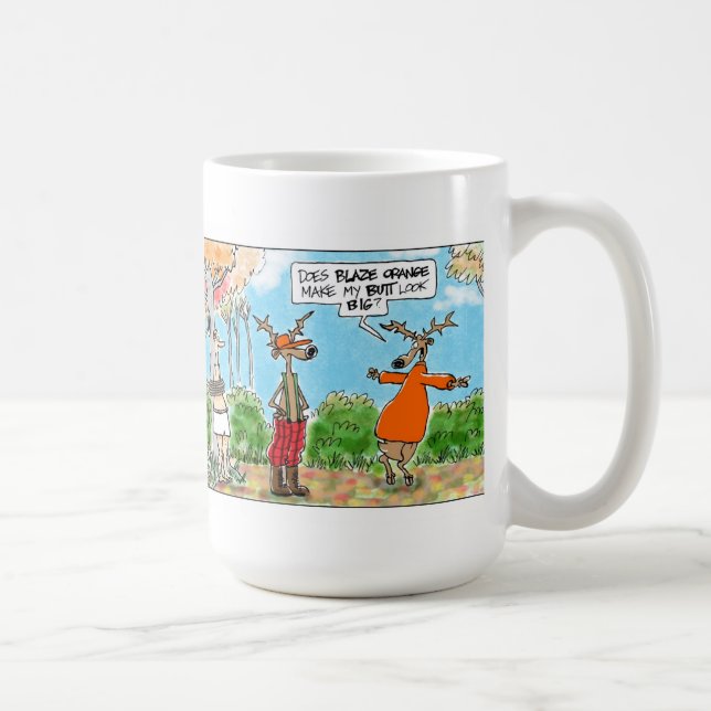 Macht Flammen-Orange meinen Hintern-Blick groß? Kaffeetasse (Rechts)