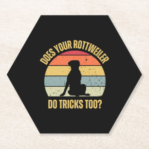 Macht Ihr Rottweiler auch Tricks? Untersetzer