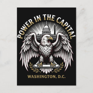 Macht in der Hauptstadt Washington DC Weißkopfseea Postkarte