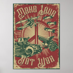 Macht Liebe. Nicht Krieg Poster