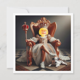 Macht mein Kind königlich, kleiner Prinz auf dem T Karte