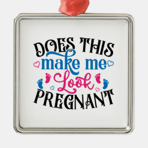 Macht mich das schwanger aussehen ornament aus metall