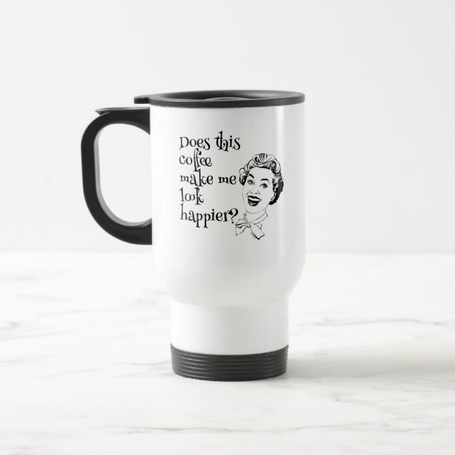 Macht mich dieser Kaffee glücklicher aussehen? Rei Reisebecher (Links)