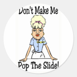 Macht mich nicht runder aufkleber