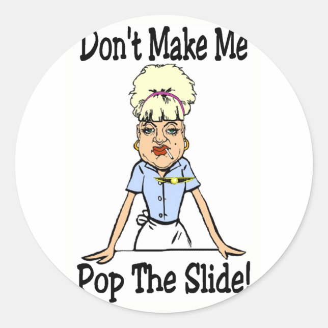 Macht mich nicht runder aufkleber (Vorderseite)