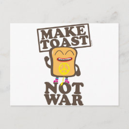 Macht Toast nicht Krieg Postkarte
