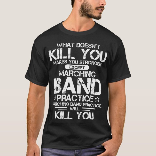Macht U stärker außer Marching Band T-Shirt (Vorderseite)