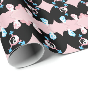 Macht und Balance Sonne und Mond Transgender-Symbo Geschenkpapier