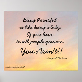 MÄCHTIG MARGARET THATCHER SEIN POSTER