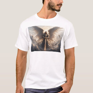 Mächtig St. Michael der Erzengel Herrenhemd T-Shirt