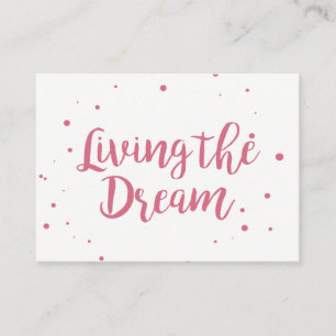 Mächtige lebende Visitenkarte der Traum