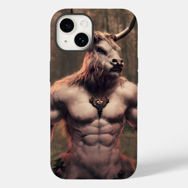 mächtige Taurus im Wald Case-Mate iPhone 14 Hülle (Rückseite)