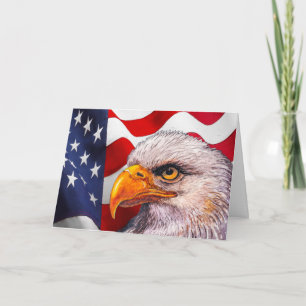 Mächtige Weihnachtskarte mit Weißkopfseeadler Karte