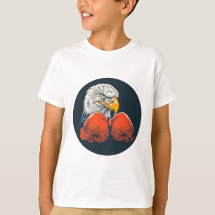 Mächtiger Adler mit Boxhandschuhen für einen dynam T-Shirt