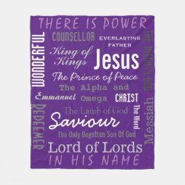 Mächtiger Name Jesu Christlich Fleecedecke