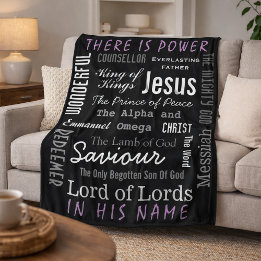 Mächtiger Name Jesu Christlich Fleecedecke