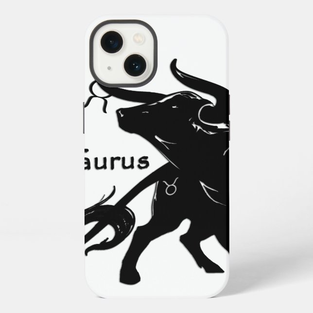Mächtiger Stier Taurus Sternzeichen iPhone Hülle (Rückseite)