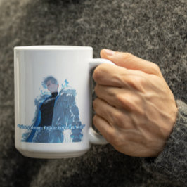 Mächtiger Weißhaar Anime-Typ Kaffeetasse