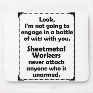 Machtkampf Blech-Arbeitskraft Mousepad