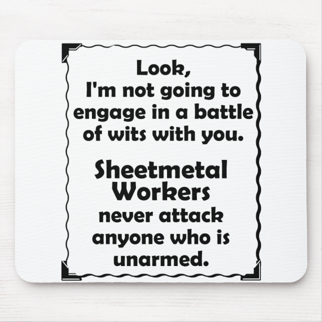 Machtkampf Blech-Arbeitskraft Mousepad (Vorne)