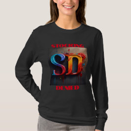"Machtvoller Wächter: Schwarzes Halbschlaf für Fra T-Shirt