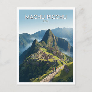 Machu Picchu Aguas Calientes Peru Reiseandenken Postkarte