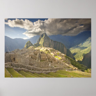 Machu Picchu, alte Ruinen, UNESCO-Welt 2 Poster