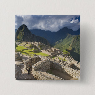 Machu Picchu, antike Ruinen, UNESCO Welt 3 Button