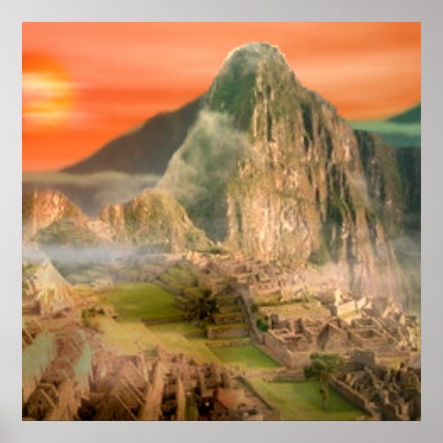 Machu Picchu art poster (Vorne)