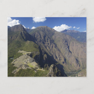 Machu Picchu aus Huayna Picchu, UNESCO Postkarte