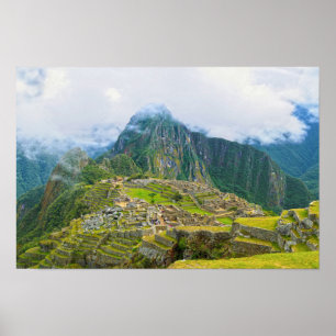Machu-Picchu-Aussicht, Peru Poster